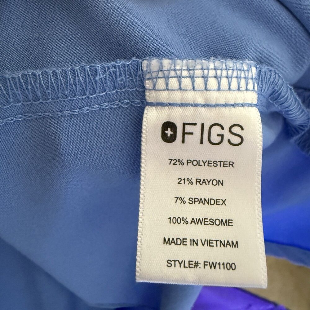 FIGS Casma Top Sz XS Blue Technical Collection Scrub FW1100 Nurse Vet Doctor - Picture 5 of 5